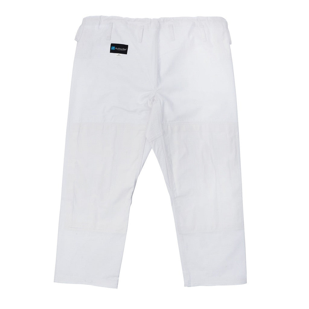 Kids JiuJitsufied Kimono Brand Co. - BJJ Pants -Ripstop Fabric - White